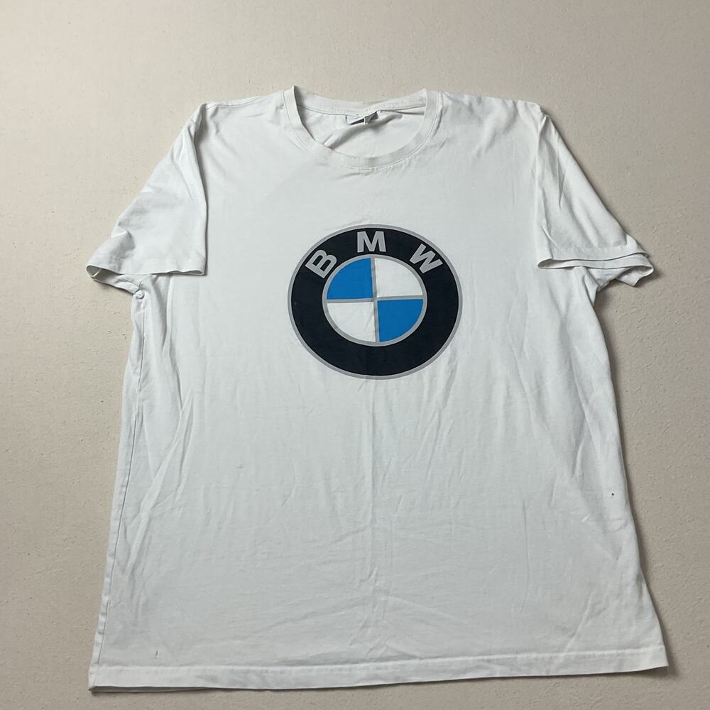BMW White Adult XL Graphic Short Sleeve T Shirt